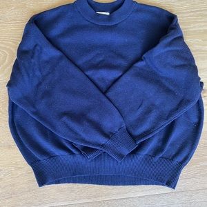 H&M navy blue cotton sweater women’s medium